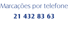 Marcações por telefone 21 432 83 63